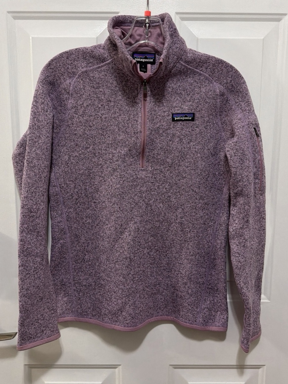 Patagonia Better Sweater 1/4-Zip Women'Small Purple Fleece